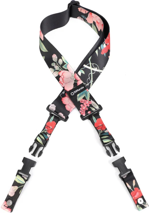 DiMarzio Steve Vai ClipLock Guitar Strap - Botanical Black 5090₽