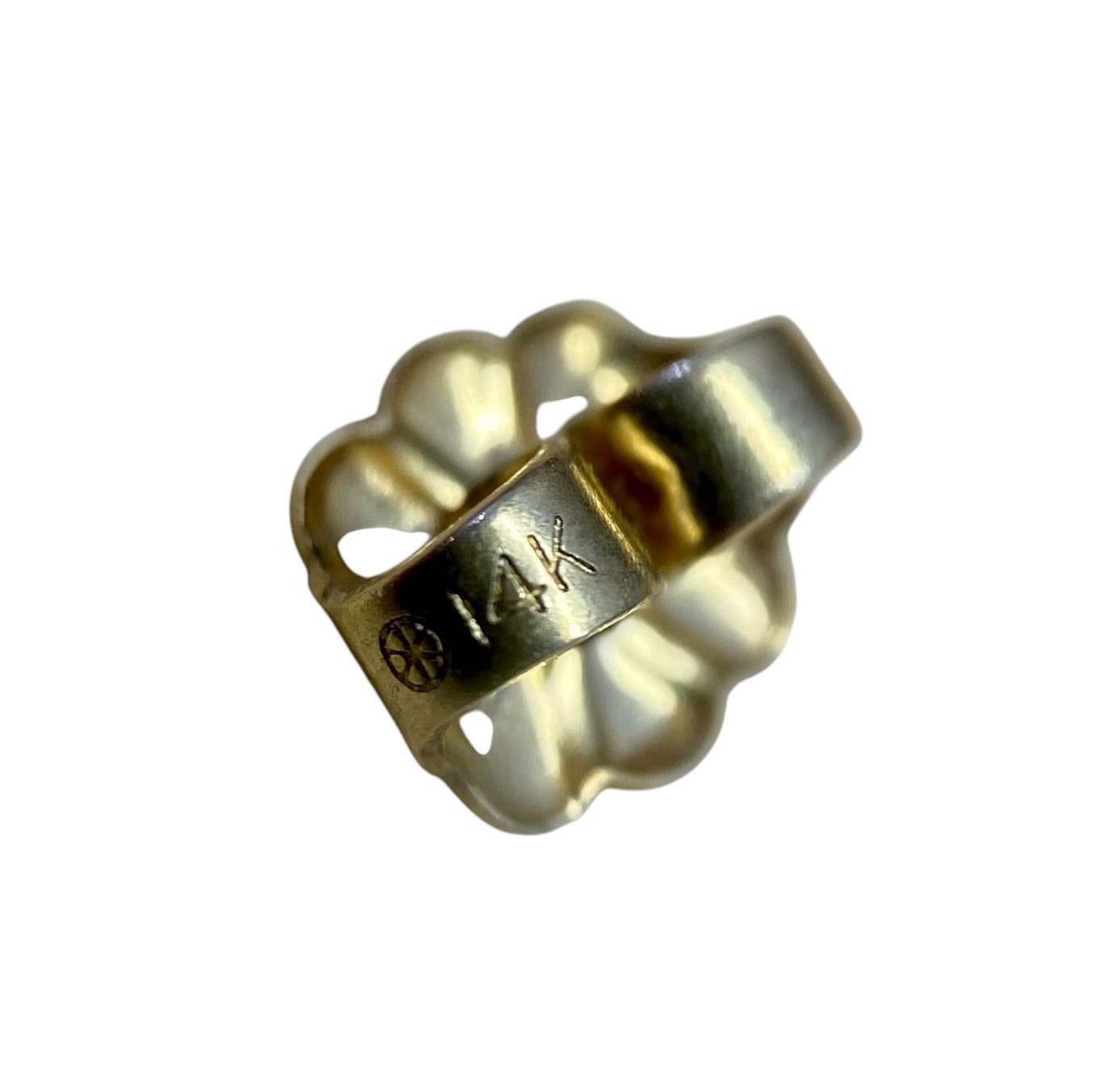 10k Solid Yellow Gold Amethyst Leaf Stud Earrings… - image 2