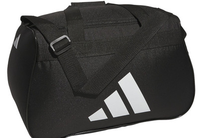 Adidas Diablo Duffel Bag BLACK WHITE LOGO ZIP TOP Fits Gym Locker LIFETIME NEW