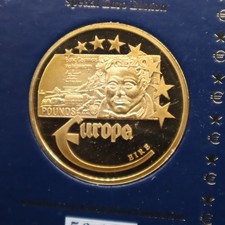 Nur die Sonderpr&auml;gung des Euro Sondersatz Irland 2003 ~ Cu vergoldet ~ Blister