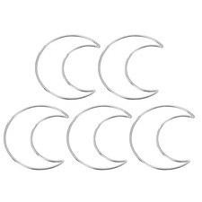 5pcs Rings for Dream Catcher, Garland, Floral Silver
