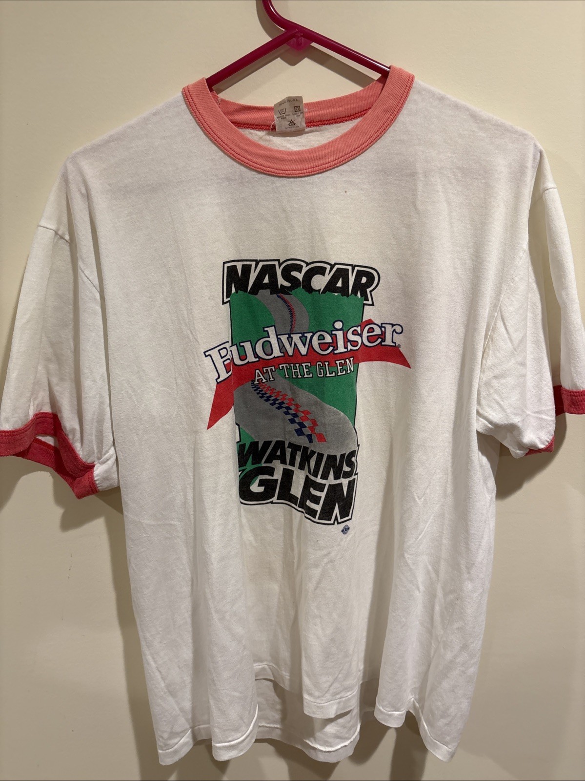 Vtg Budweiser Watkins Glen Nascar Racing Size X-Large