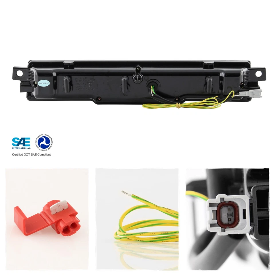 适用于 2022 - 2024 丰田 GR86 / 斯巴鲁 BRZ LED 后保险杠灯带雾灯黑色 — 第 3/4 张图片