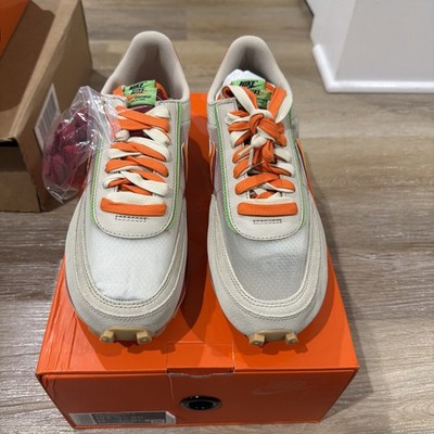 Size 10.5 - Nike sacai x Clot x LDWaffle Net Orange Blaze