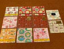 Vintage Lot 11 Sealed Gift Wrap Wrapping Paper Juvenile Hallmark Gibson USA