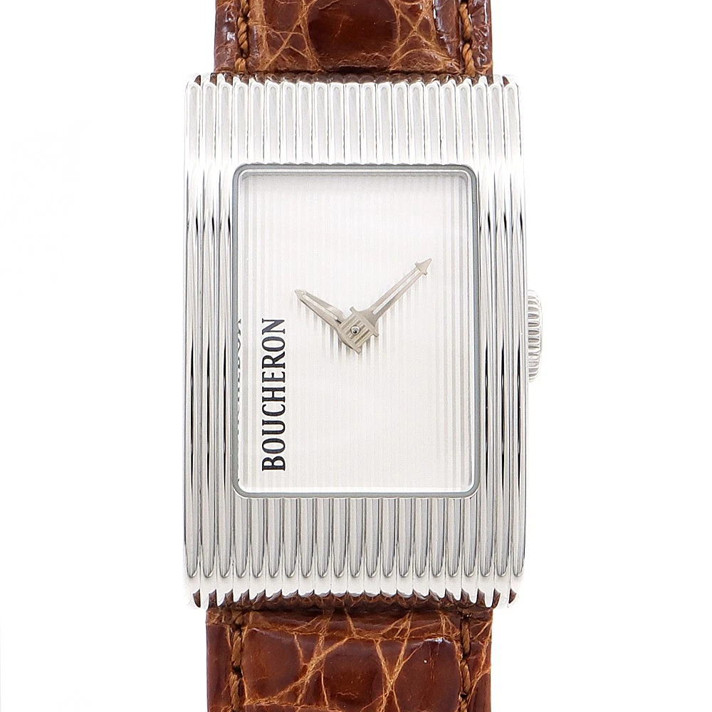 Boucheron Solis Collection Stainless Steel Watch 44.6G / 34mm/ 7in Boucheron Stainless Steel Case Wristwatches for sale | eBay main image 4
