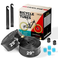 Hycline 2-Pack 29 x 1.75-2.125 Bike Inner Tubes, 32mm 29"x1.75/2.125, Black