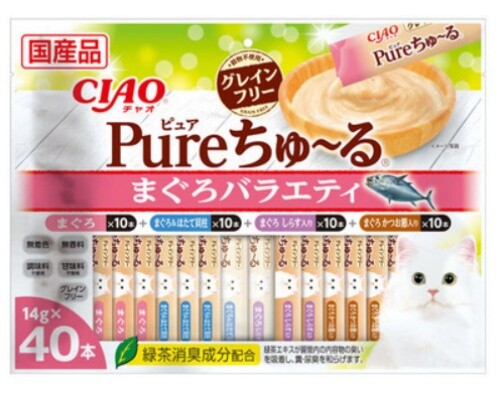 INABA CIAO Churu Liquid Cat Treats 14g × 40 Sticks Made in Japan