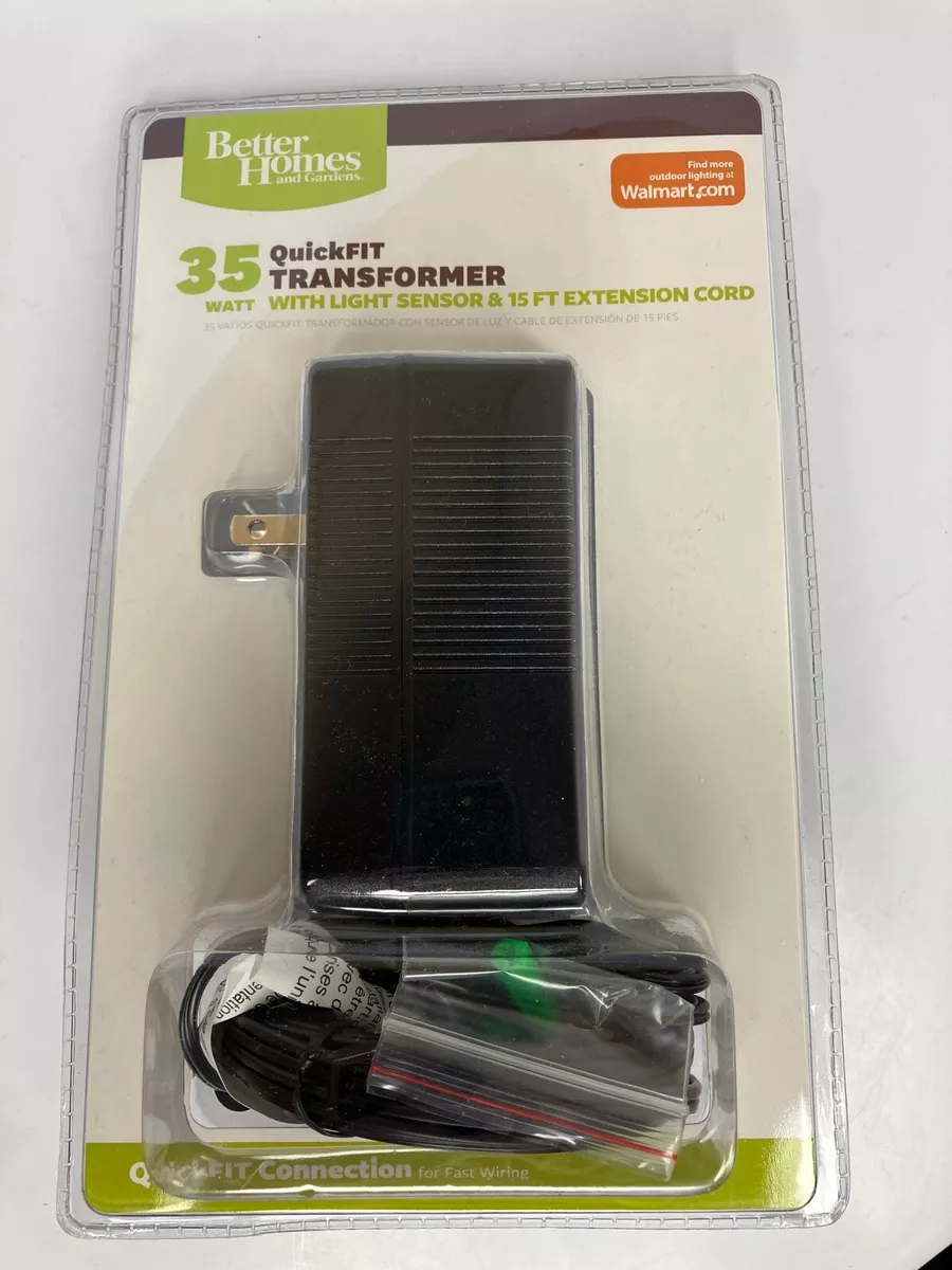 Better Homes and Gardens 35 Watt QuickFIT Transformer w Light Sensor 15 FT Cable