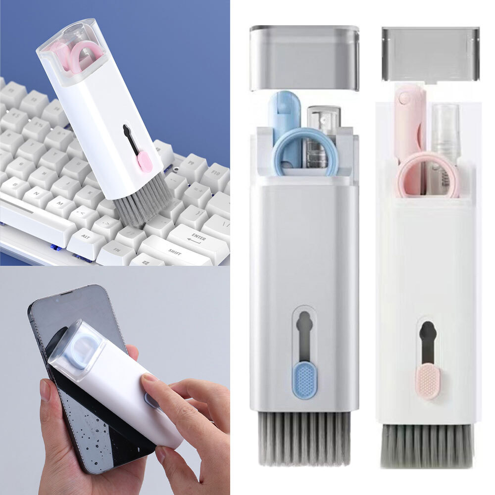 7-in-1 Keyboard Cleaning Kit with Brush Key Puller for Laptop Earphone