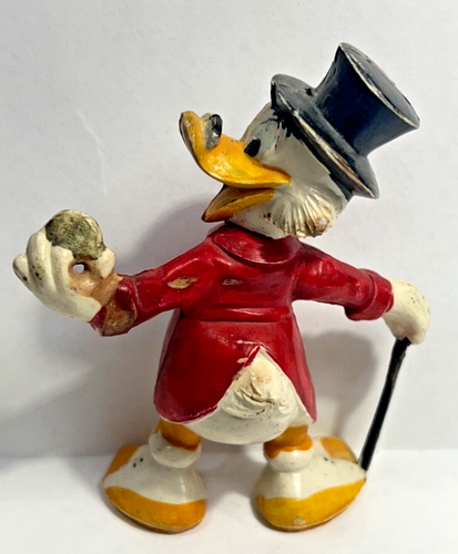 Scrooge McDuck Holding GOLD COIN 3" Hand Painted?? by JIM SHORE?? HAS JIM logo - Picture 3 of 7
