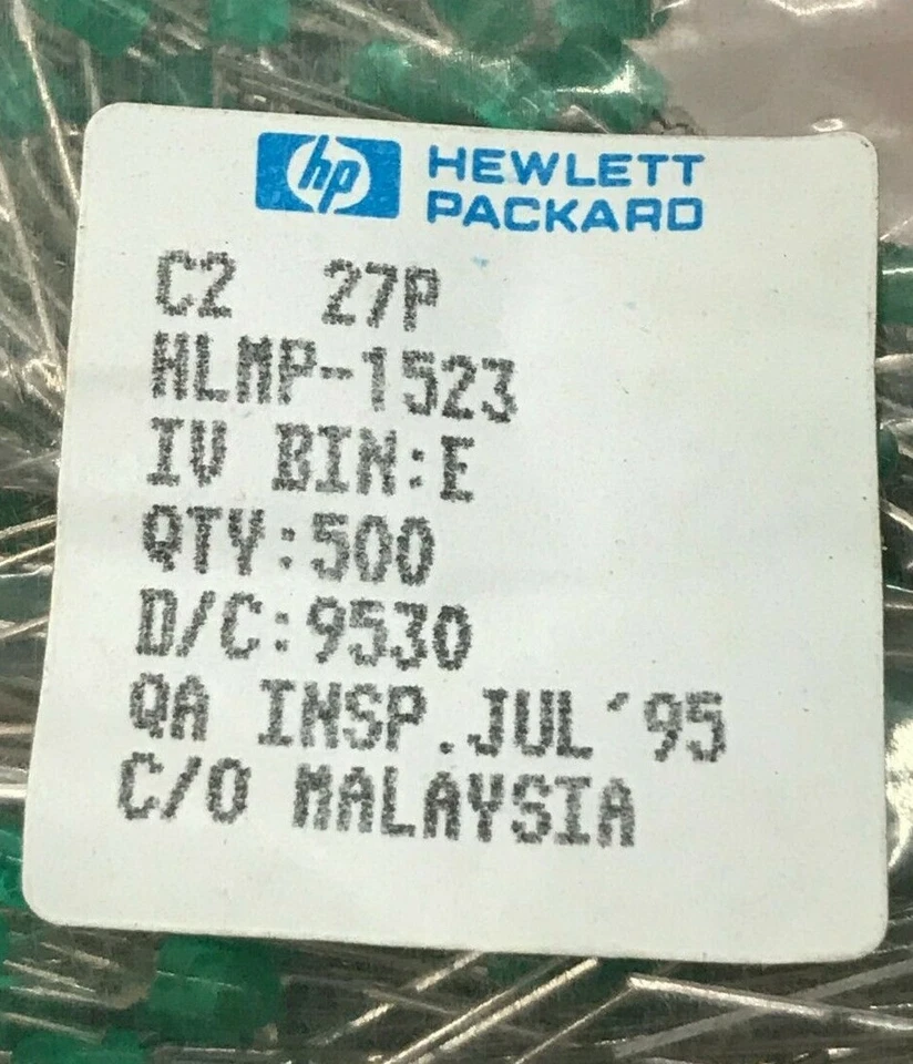 50 piezas - Luz diodo LED DIFUSA 5mm HP HLMP-1523 Foto 3 de 3