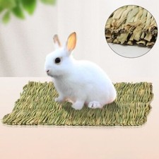 Accessories Rabbit Grass Chew Mat Pet Cage Pad Hamster Sleeping Bed Grass Mat`