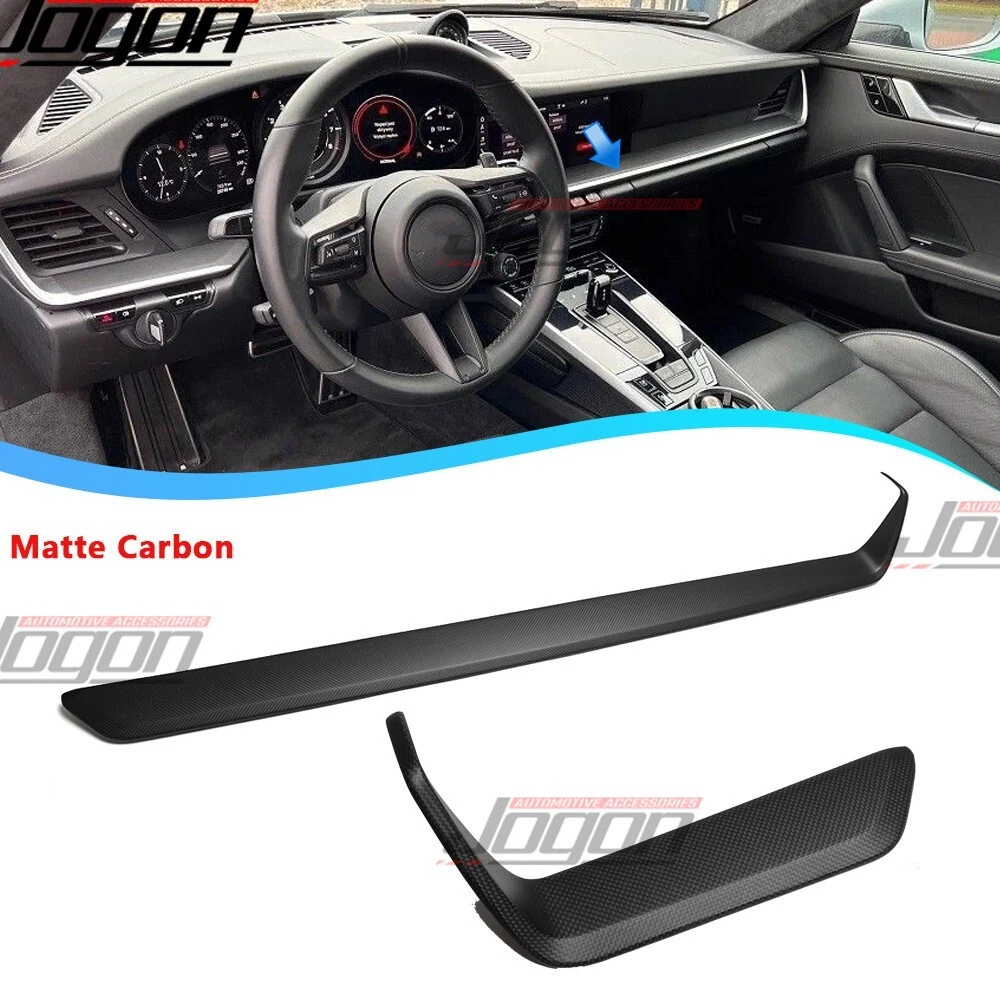 Dry Carbon For Porsche 911 992 GT3 GTS 20+ Center Dashboard Vent Trim Panel Kits - Picture 1 of 13