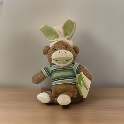 New DanDee Collector s Choice 12'' Sock Monkey W/Rabbit Ears (1ENV)