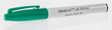 UltraCruz Lab Marker, Fine tip, Green 10/pk