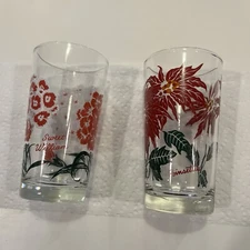 Vintage Boscul Peanut Butter Drinking Glasses