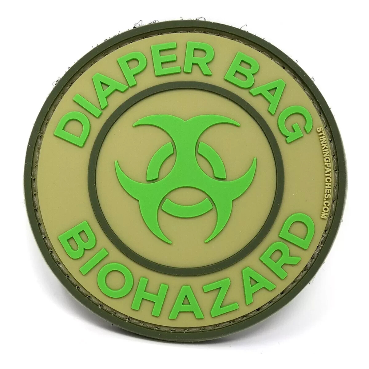 Tactical Diaper Bag Biohazard PVC Hook & Loop Morale Patch for Gear-image