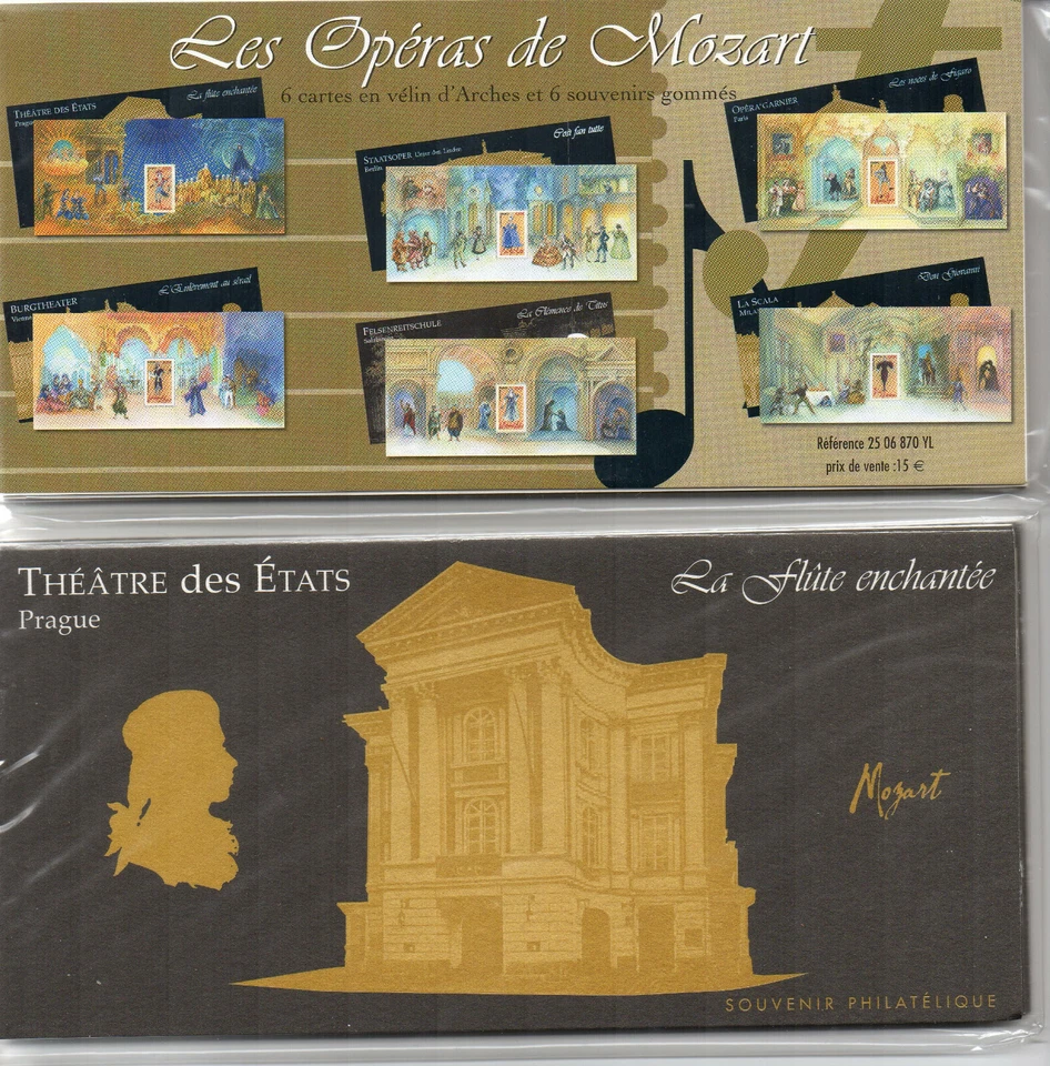 SOUVENIR PHILATELIQUE LES OPERAS DE MOZART PRAGUE NEUF - Photo 1/1