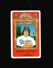 1981 Permagraphics All-Stars FERNANDO VALENZUELA Rookie RC credit card Dodgers