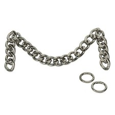 DIY Heavy Chunky Aluminum Metal Purse Handle Bag Chain Charms Strap Replaceme...