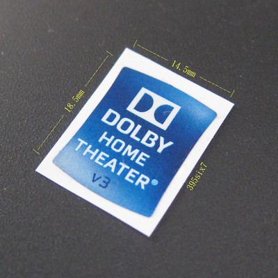 Dolby Home Theater V3 Sticker 14 5mm X 18 5mm New Genuine Ebay