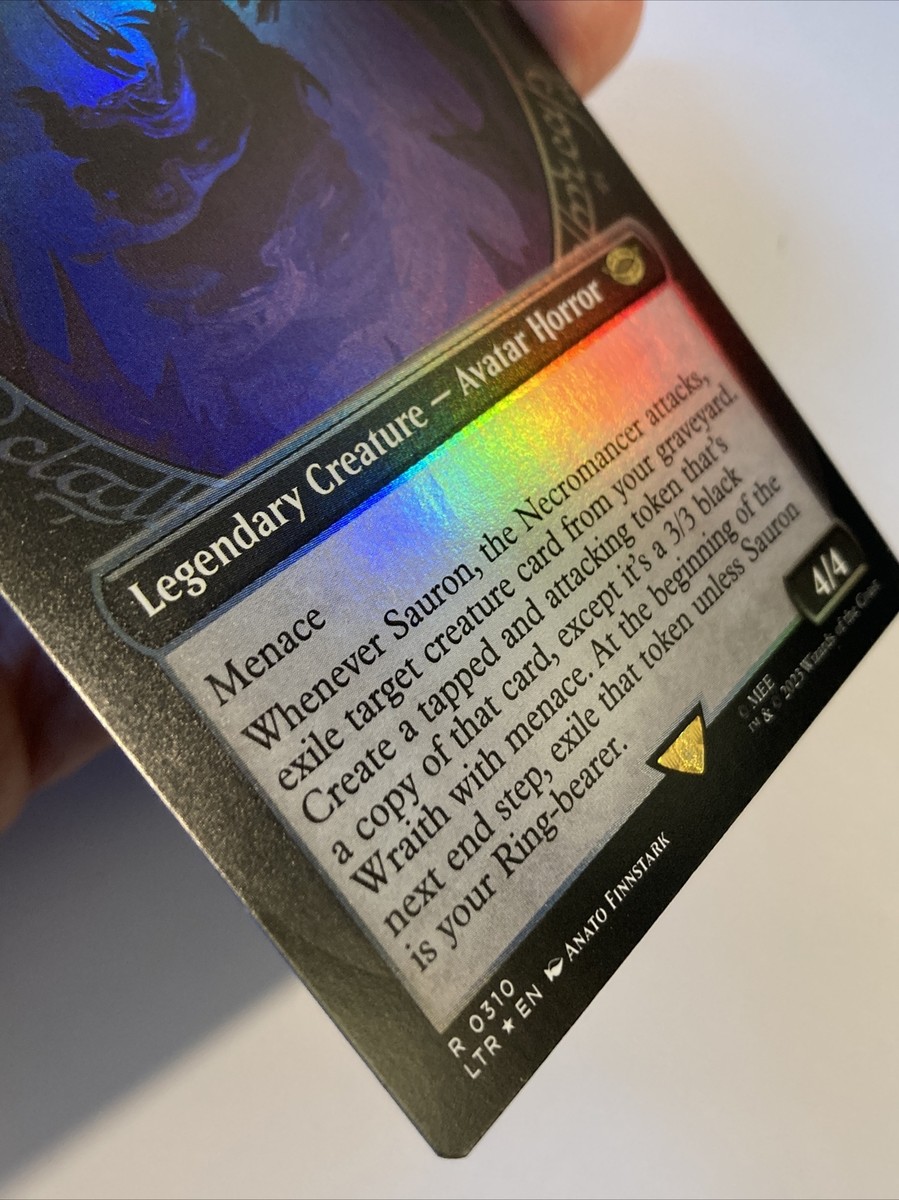 MTG Sauron, the Necromancer *SHOWCASE FOIL* The Lord of the Rings