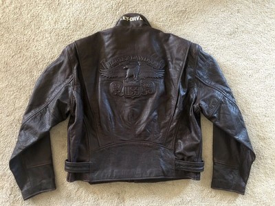 genuine leather road master jacket men 