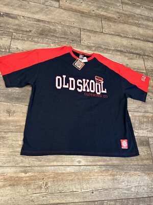 Old Skool Urban Wear Shirt 5XL Blue And Red Hip Hop New Vintage 