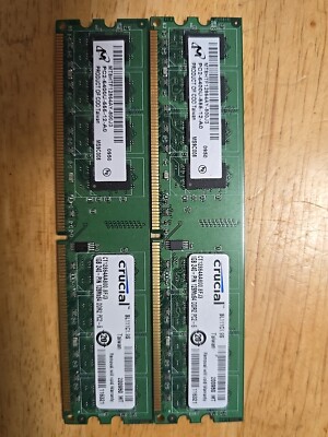 Crucial 2GB (2x1GB) DDR2 PC2-6400 DDR2 Desktop RAM/Memory