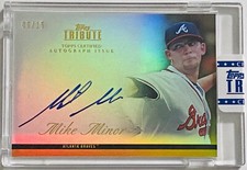 Mike Minor, Atlanta Braves — 2012 Topps Tribute Autographs Gold #MM1 — #06/15