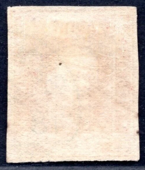 NETHERLANDS INDIES 1864 SCOTT #1 IMPERF NEAT 4-MARGIN COPY NEAT CANCEL - Image 2 of 2