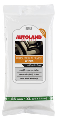 UPHOLSTERY cleaner AUTOLAND cockpit wipes XL  new -24-  TO CLEAR CLEARENCE SALE