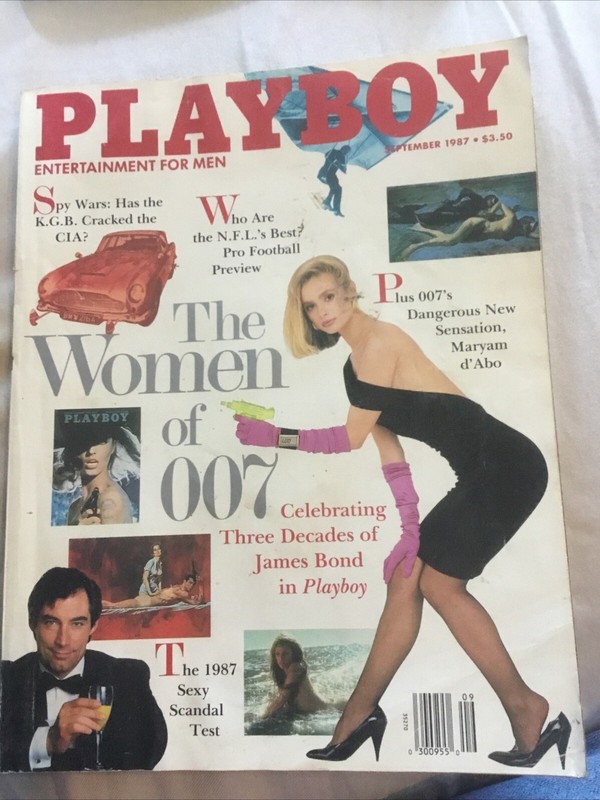 PLAYBOY US September 1987 MARYAM D'ABO James Bond The Living Daylights