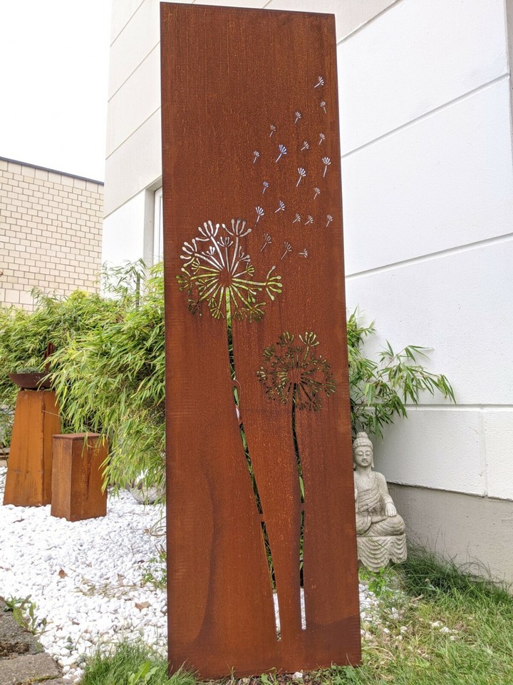 Edelrost Sichtschutzwand Aus Metall (B50xH125 Cm) – Rost-Optik Für Garten, Terrasse & Als Dekoelement