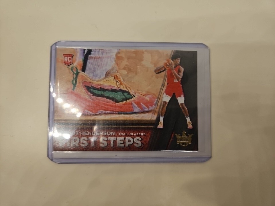 2023-24 Panini Court Kings Scoot Henderson Rc First Steps #3 Trail Blazers