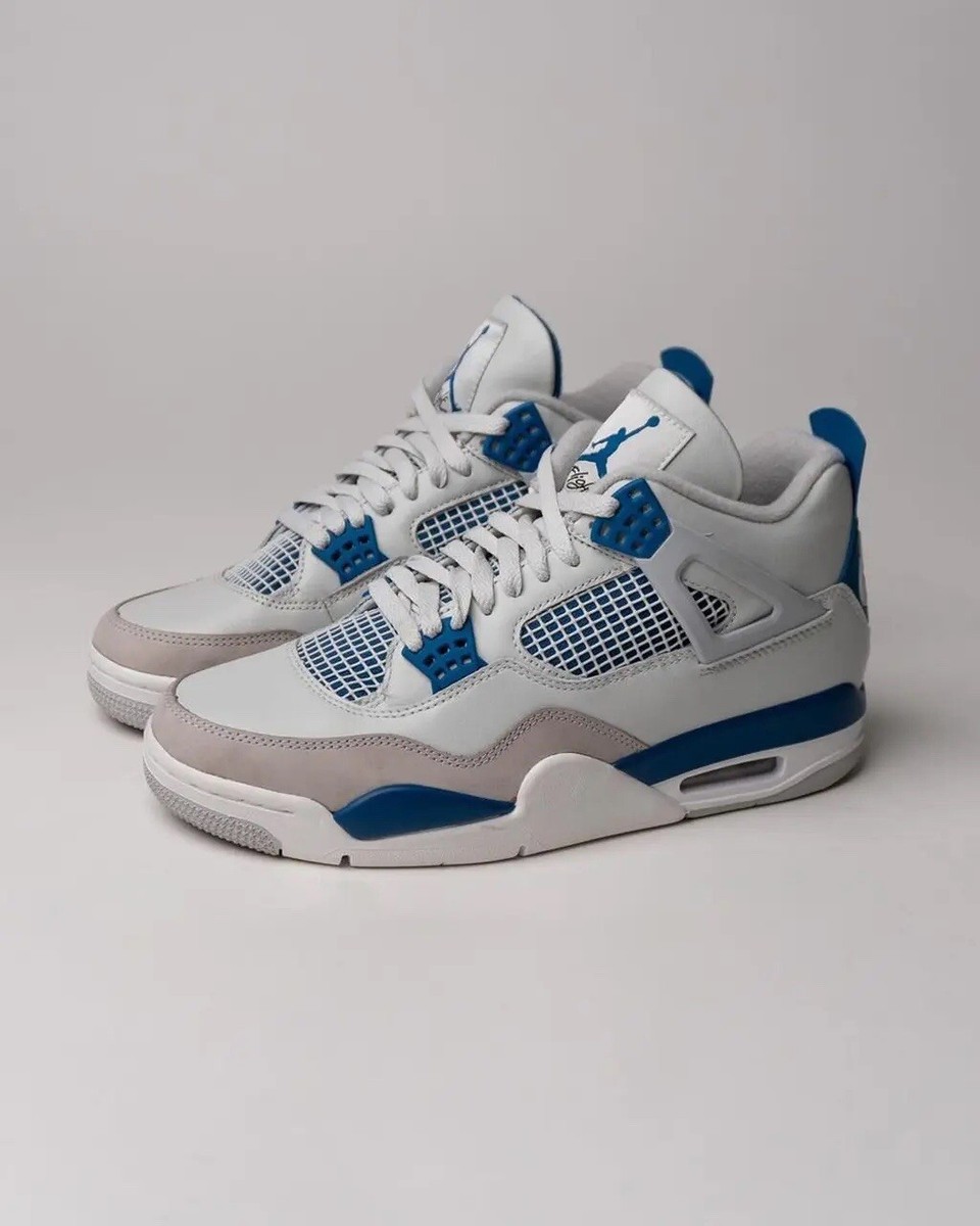 Size 9 - Air Jordan 4 Retro 2024 Military Blue | eBay