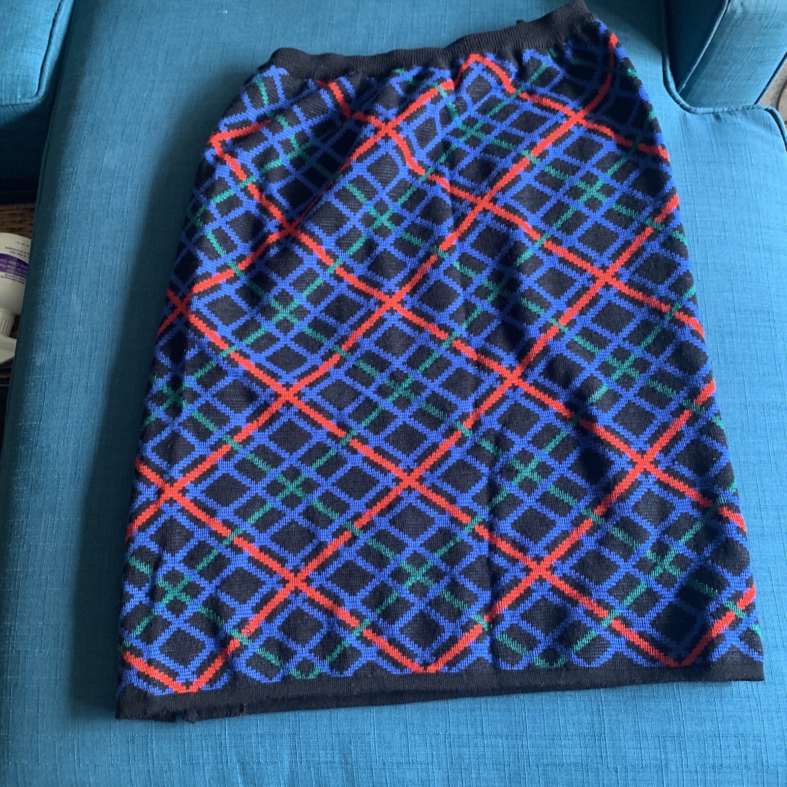 GONNA VINTAGE YVES SAINT LAURENT RIVE GAUCHE stile 780 taglia 49 colore 2 lana