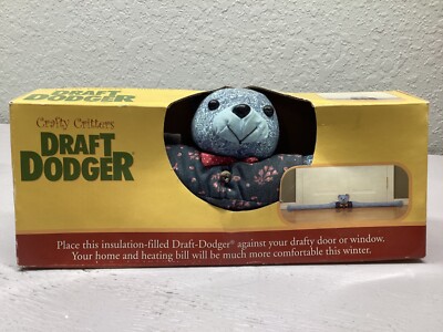 Crafty Critters  Teddy Bear Insulation Draft Dodger Stopper For Windows & Doors