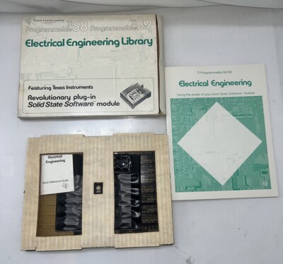 Vintage/Rare Texas Instruments TI 59 Electrical Engineering Library NOS Unused