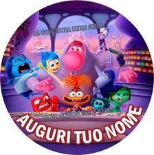 Cialda - INSIDE OUT 2 - Decorazione Torta Ostia o Zucchero Fibra senza glutine