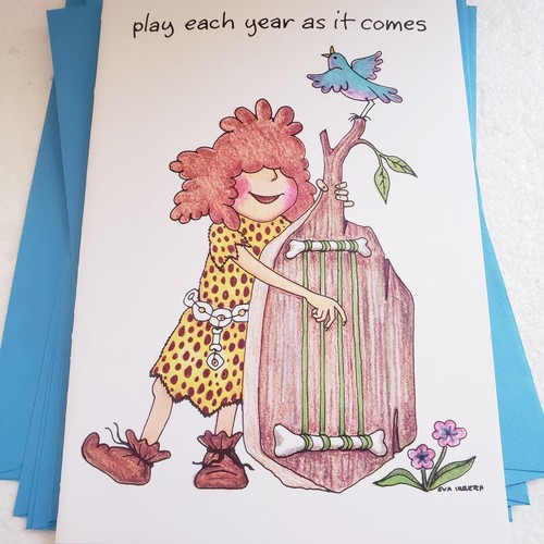 Vintage 70's Cave Nicks Humor Greeting Cards Lot of 7 W Envelopes Variety - Picture 4 of 4