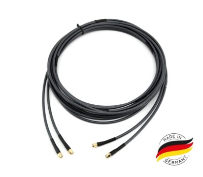 Twin Koaxkabel für LTE MIMO Antenne/Router - 4 x SMA-Male Stecker