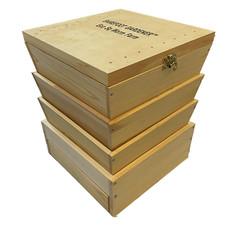 Indoor Wooden Worm Composter 3-Tray Stackable | Odour-Free, Eco-Friendly, Kitche