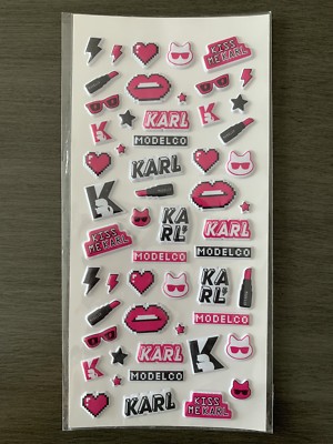 Karl Lagerfeld + Model Co Limited Edition Fashion Puffer Stickers Cosmetics