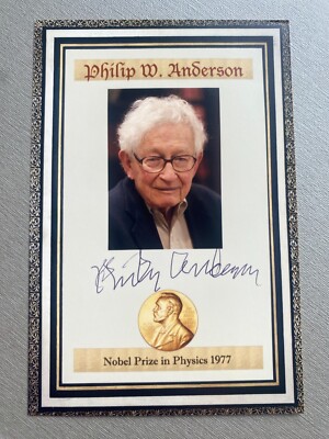 PHILIP W. ANDERSON ( 2020) Nobelpreis Physik 1977 signed Foto 10x15 Autogramm