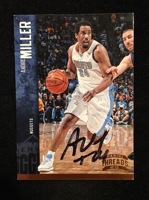 ANDRE MILLER 2012 PANINI NBA HOOPS AUTOGRAPHED SIGNED AUTO