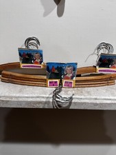 vintage wooden Clothes hanger lot Of 12 MCM Arched 50s 60s 70s NOS