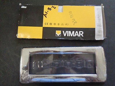 VIMAR IDEA PLACCA CLASSICA COVER PLATE ARDESIA 16756.36 ITALY 7.75'' X 3.25''