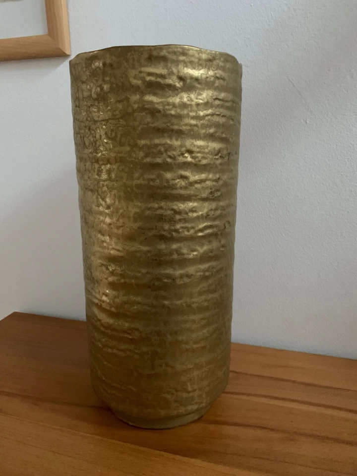 Vase Übertopf Novara verschiedene Größen gold Keramik Dekoration - Bild 2 von 4